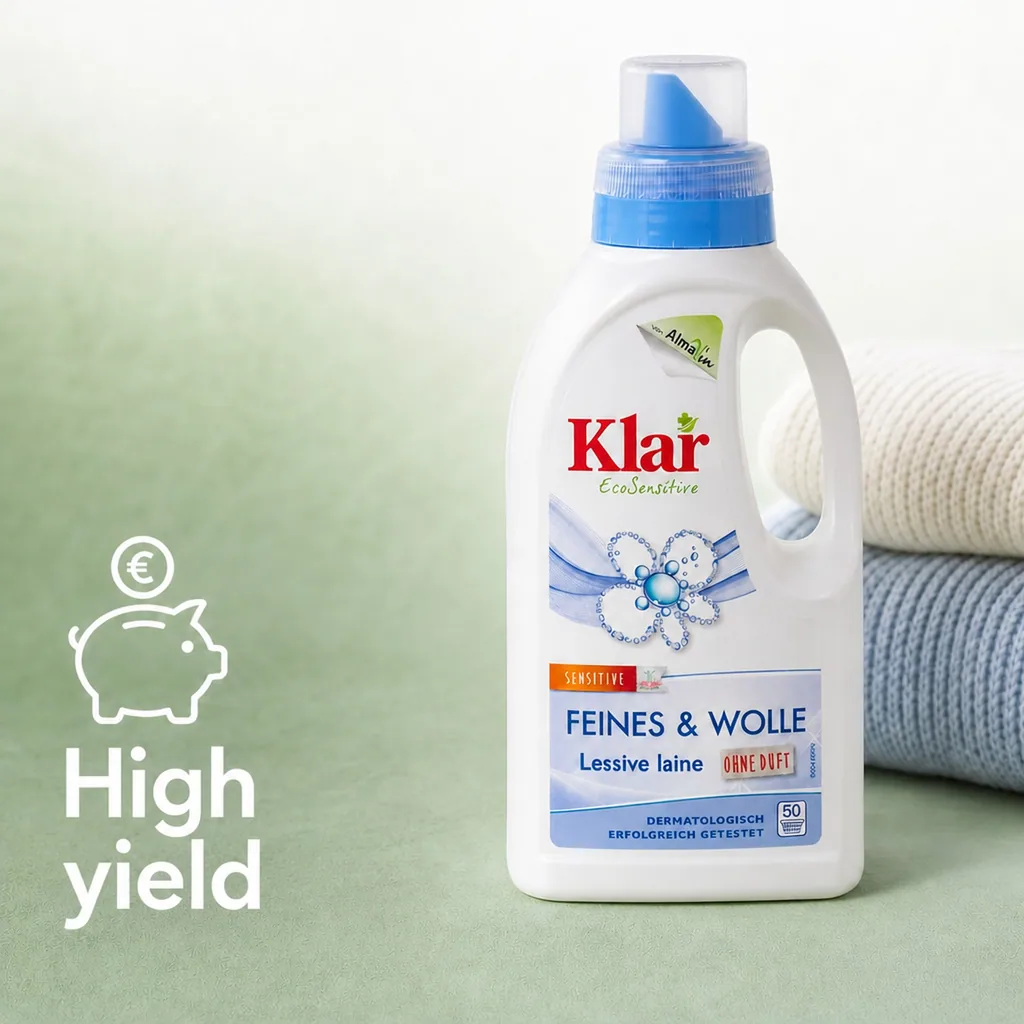 Wool Detergent, Delicate Detergent, 500 ml Fragrance Free Detergent, Fine Wash Detergent