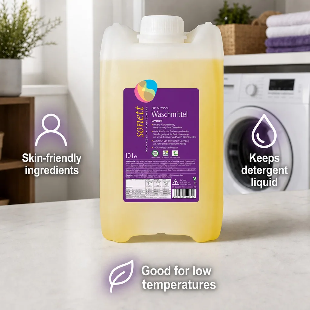 Laundry Detergent 10 Liter, Liquid, Natural, Eco Friendly, Lavender