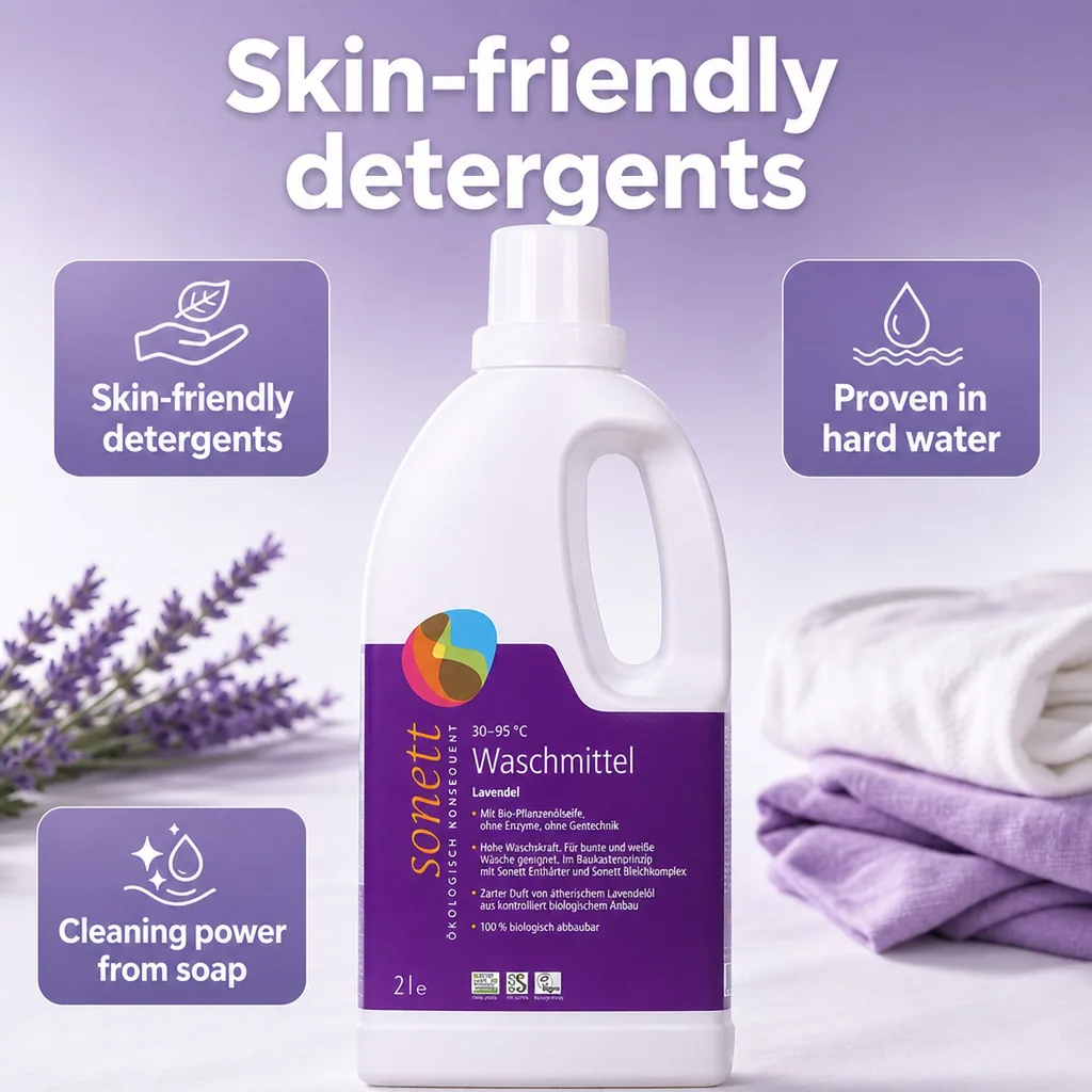Laundry Detergent, Liquid, Lavender, 2 Liter, Natural, Eco Friendly