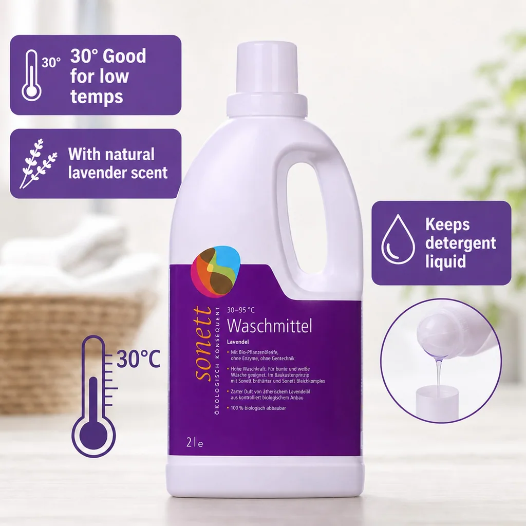 Laundry Detergent, Liquid, Lavender, 2 Liter, Natural, Eco Friendly