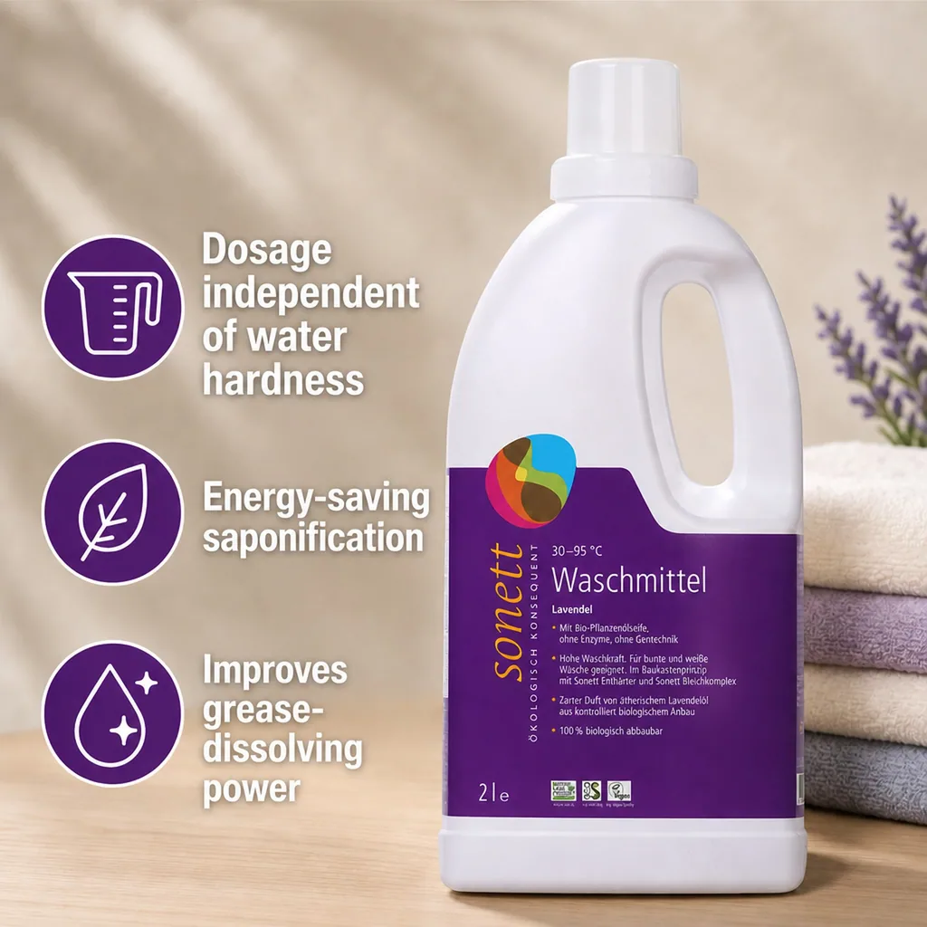 Laundry Detergent, Liquid, Lavender, 2 Liter, Natural, Eco Friendly