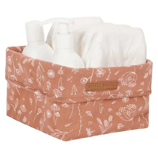 Little Dutch Baby Storage Baskets Klein "Wild Flowers" Rost