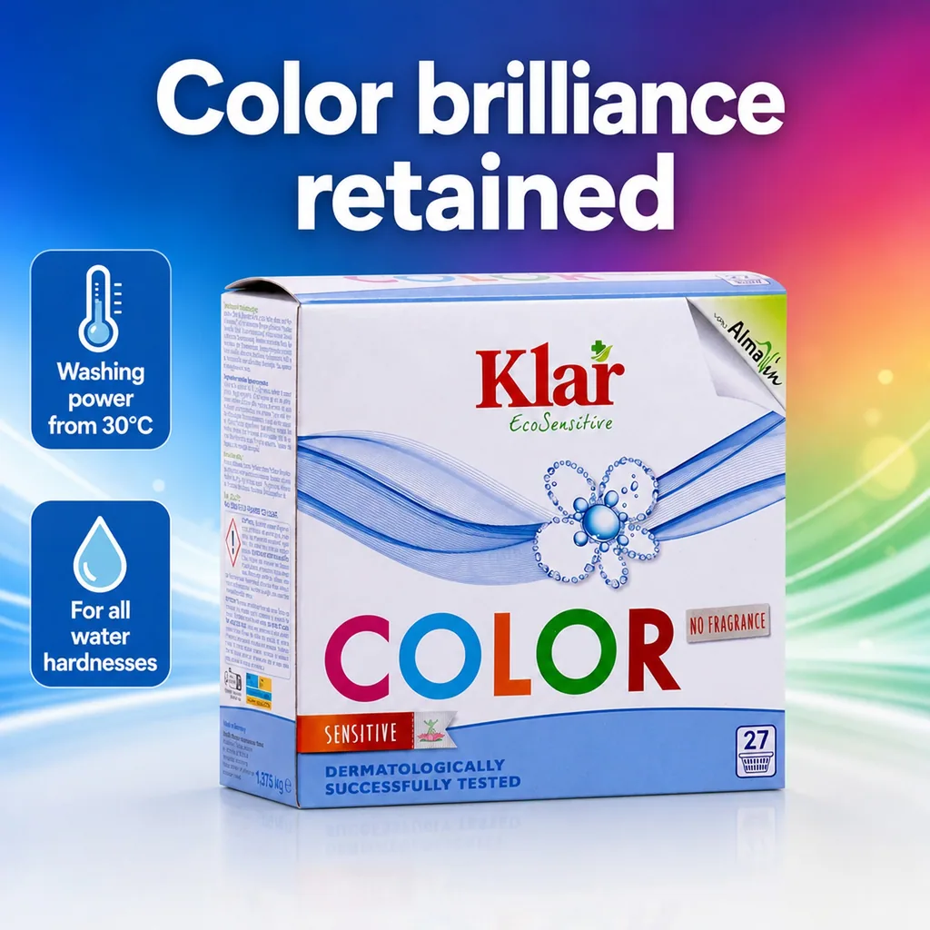 Color Laundry Detergent 1.375 kg, Fragrance Free, Sensitive Skin, Dye Free, Unscented, Color Safe