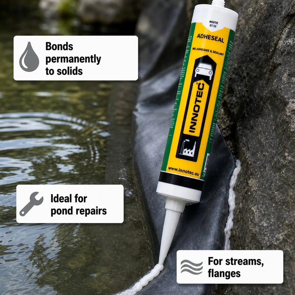 Pond Liner Adhesive 290 ml, Pond Liner Glue, Pond Adhesive, white