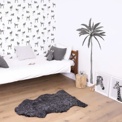 Lilipinso Wall Sticker XL Löwe with palm gray