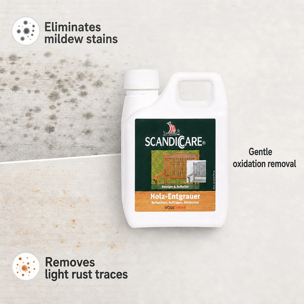 Wood Restorer, Wood Cleaner, Wood Brightener, 1 Liter Wood Degreaser