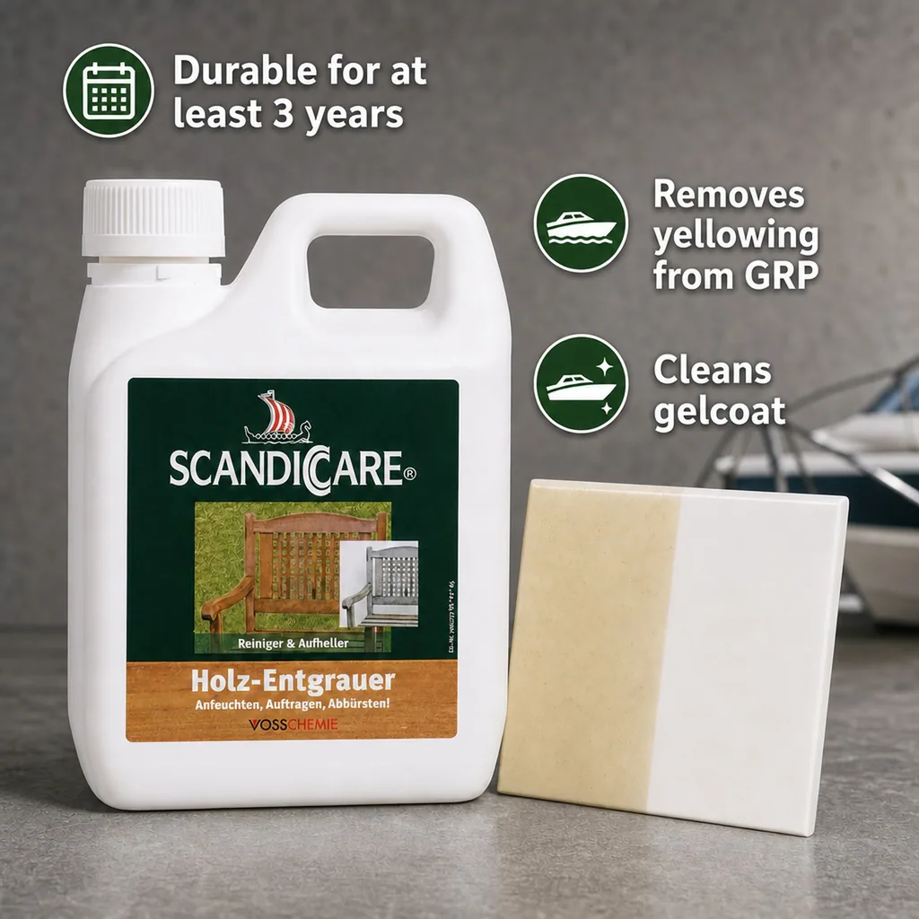 Wood Restorer, Wood Cleaner, Wood Brightener, 1 Liter Wood Degreaser