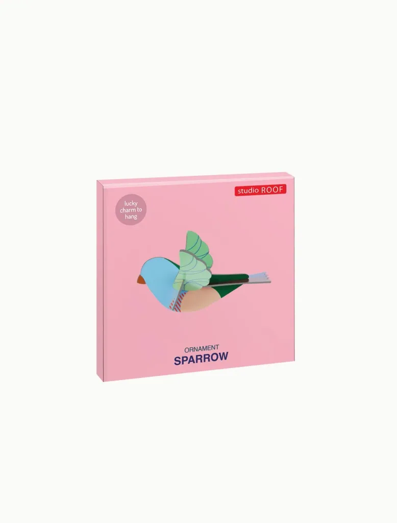 Studio ROOF Ornament, Craft Set, 3D Wall Object - Sparrow