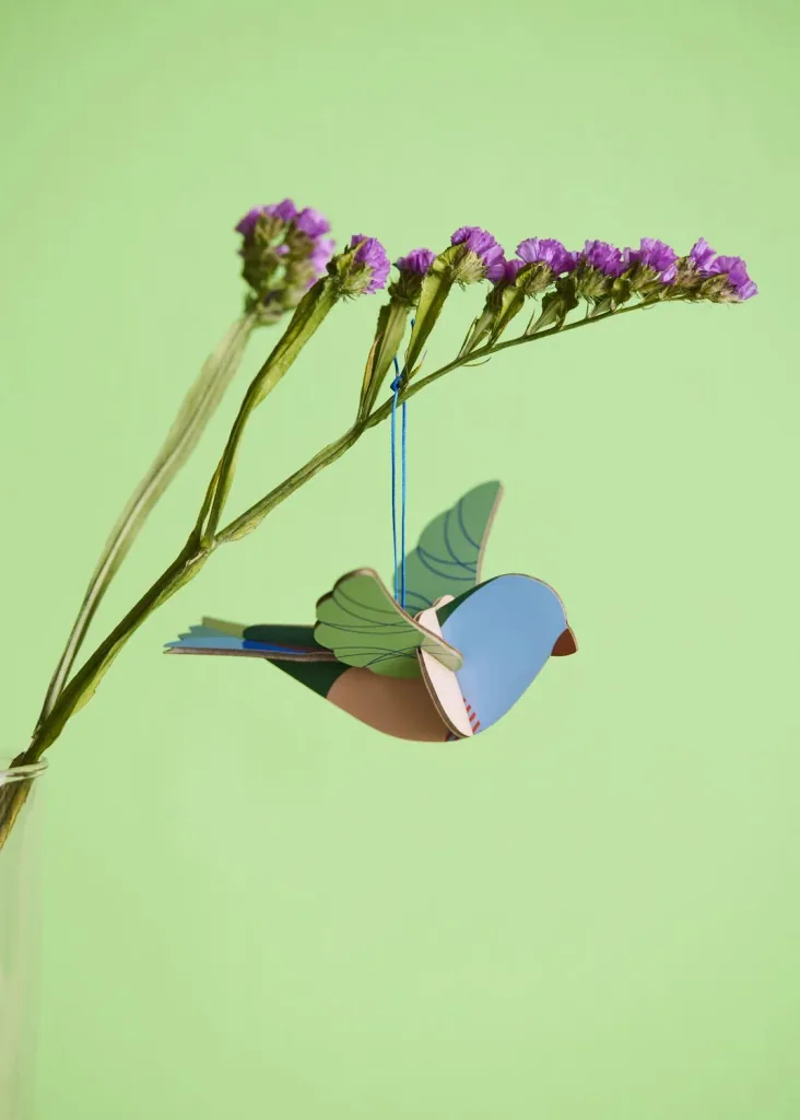 Studio ROOF Ornament, Craft Set, 3D Wall Object - Sparrow