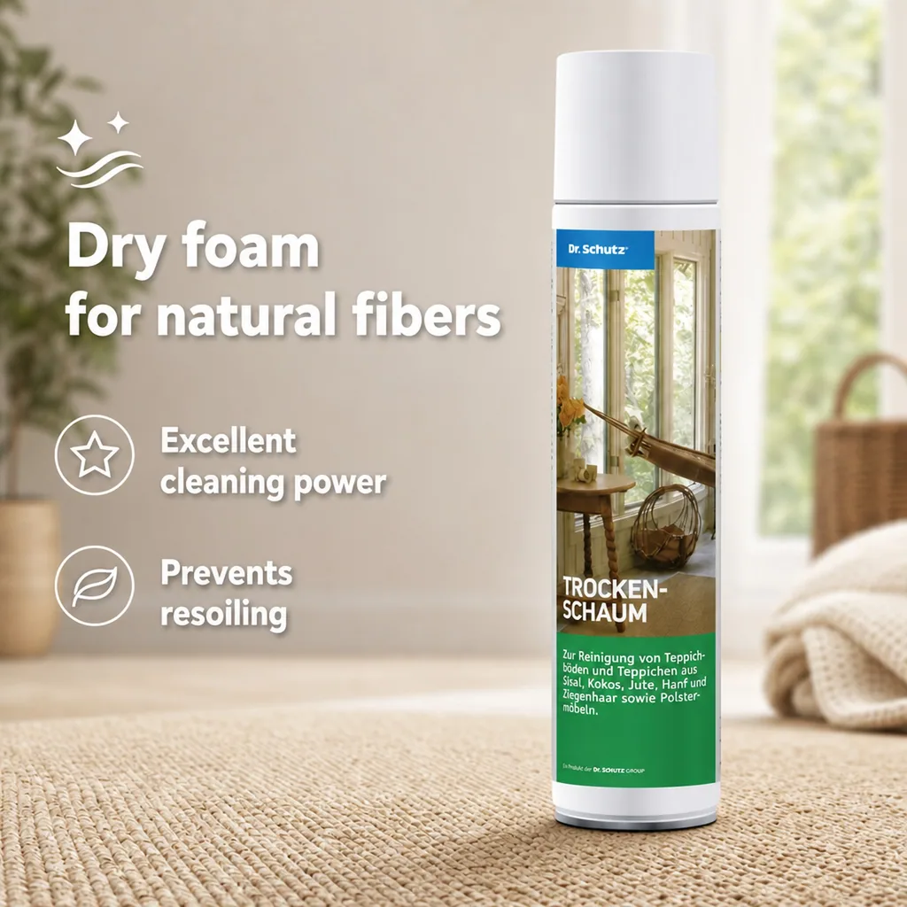 Dry carpet cleaner, carpet dry foam, 400 ml for natural fibers