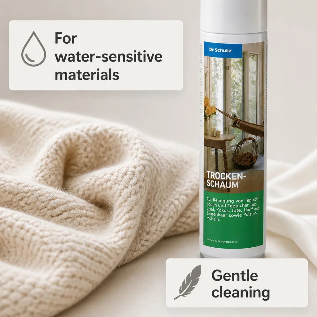 Dry carpet cleaner, carpet dry foam, 400 ml for natural fibers