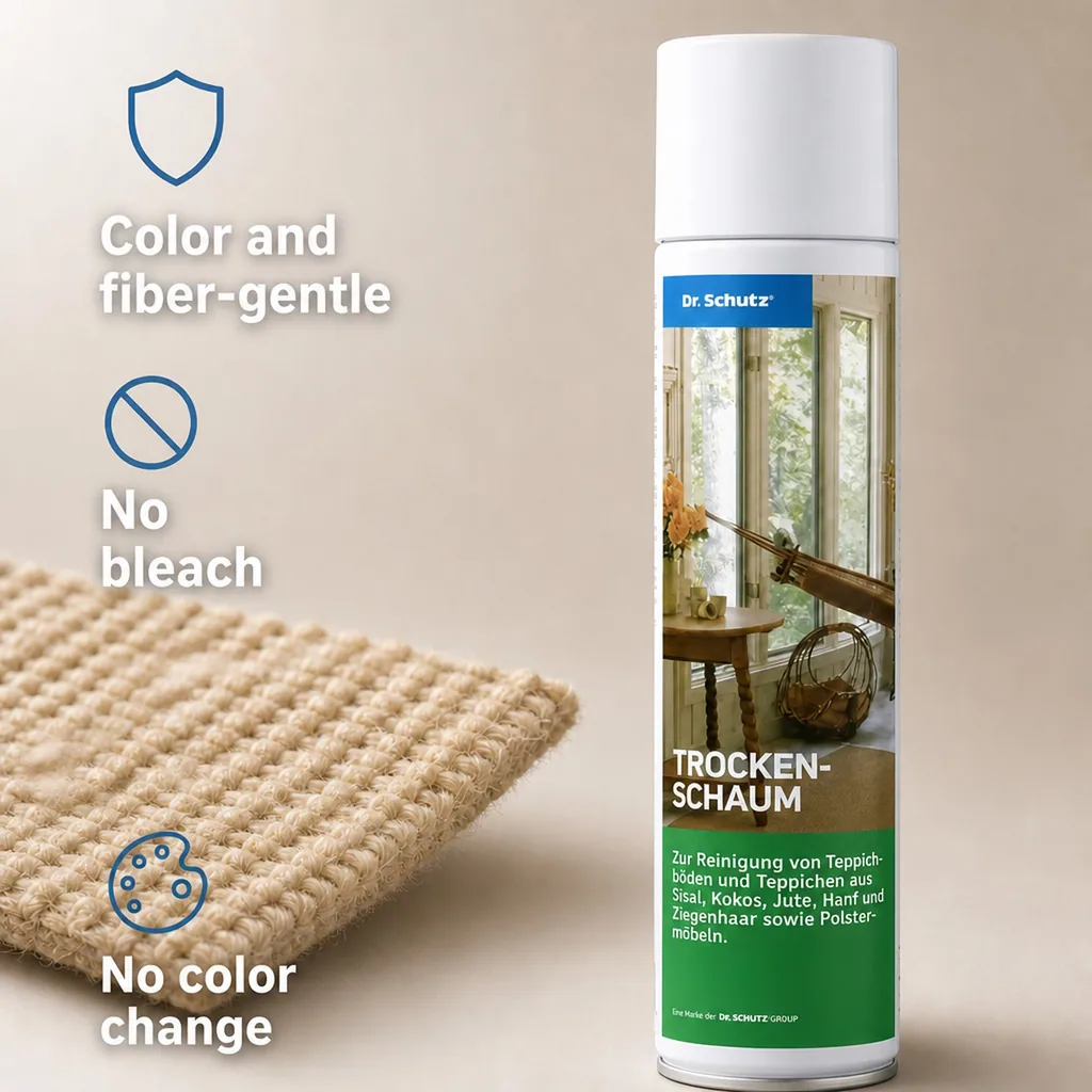 Dry carpet cleaner, carpet dry foam, 400 ml for natural fibers