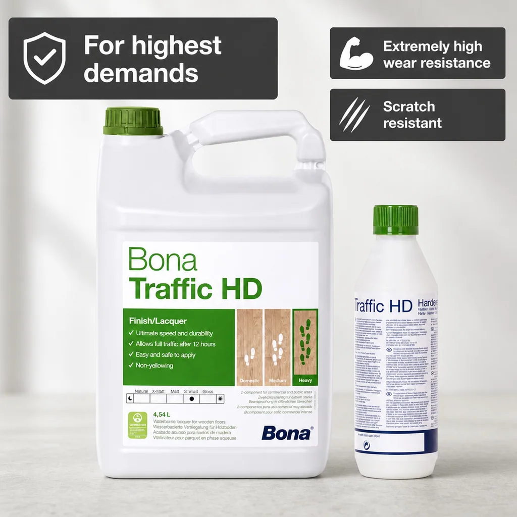 Wood Floor Finish, 2K, 4.95 Liter, Matte Floor Finish, Hardwood Floor Finish