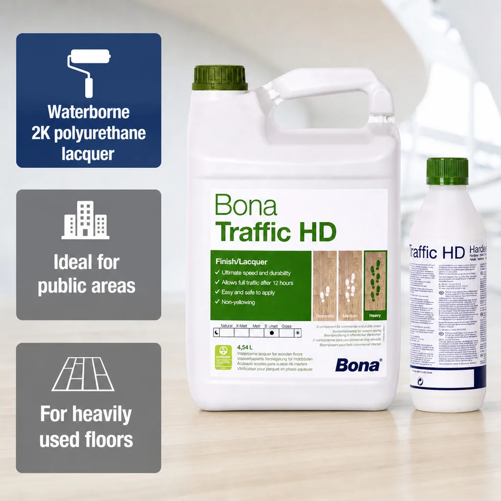 Wood Floor Finish, 2K, 4.95 Liter, Matte Floor Finish, Hardwood Floor Finish