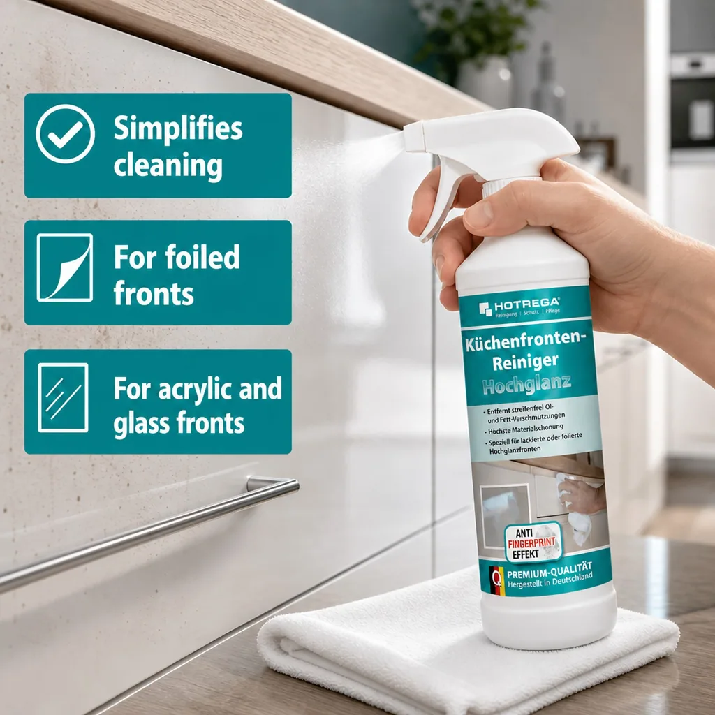 Kitchen Cabinet Cleaner, High Gloss Cleaner, Kitchen Front Cleaner 500 ml