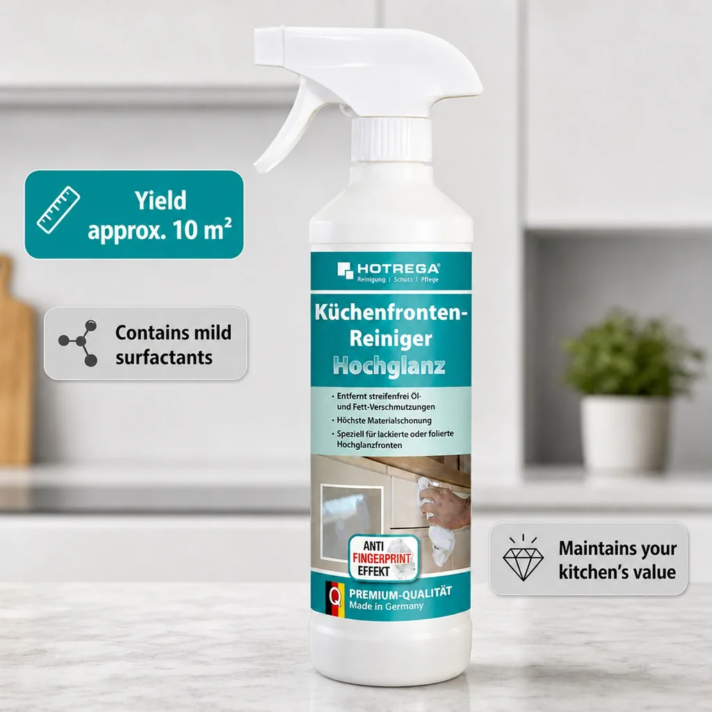 Kitchen Cabinet Cleaner, High Gloss Cleaner, Kitchen Front Cleaner 500 ml