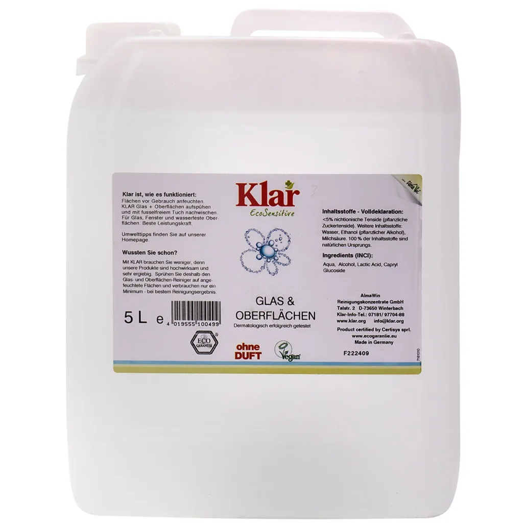 Glass Cleaner, Surface Cleaner, Unscented, for Windows and Mirrors