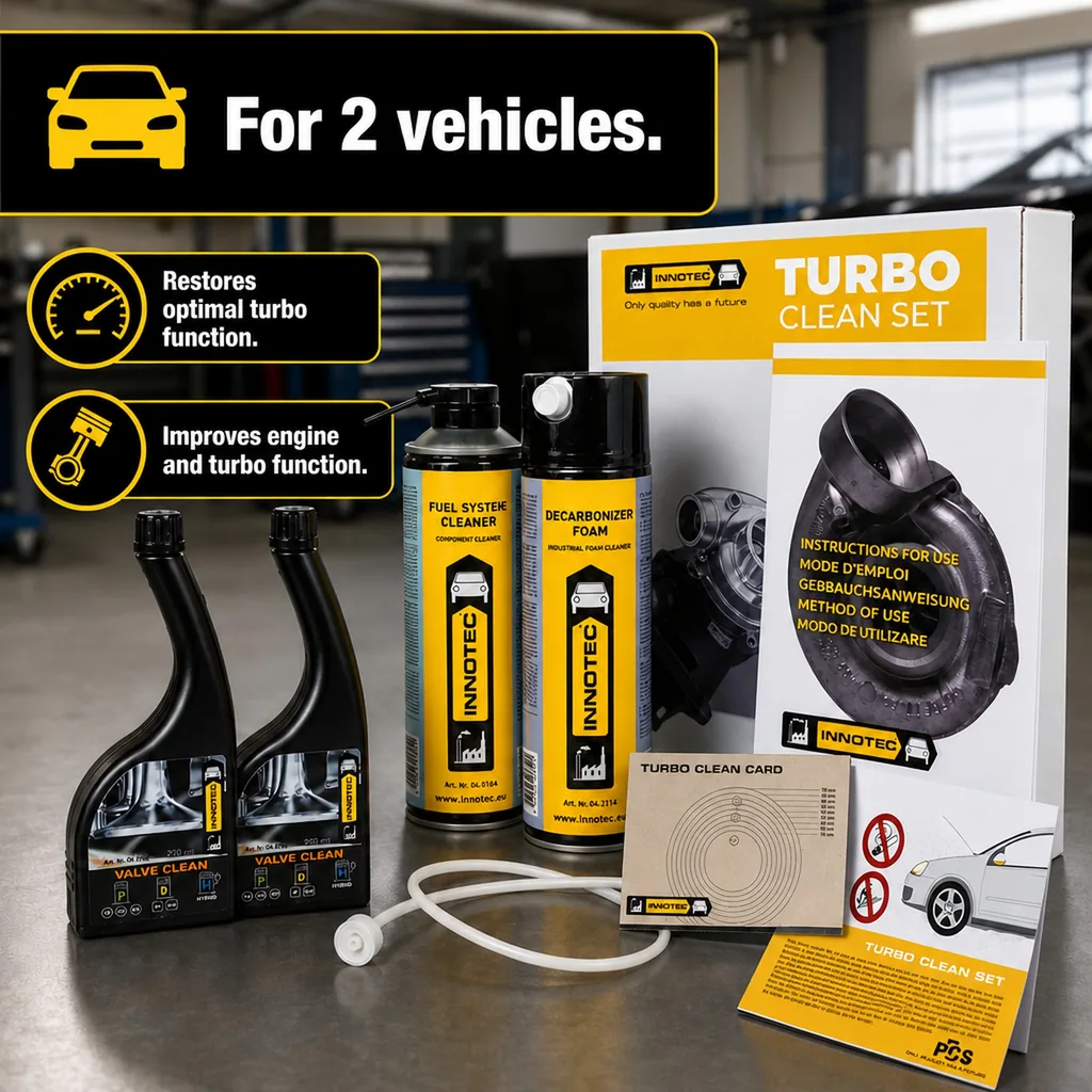 Turbo Cleaner, Turbo Cleaning Kit, Turbo Clean Set for 2 Vehicles