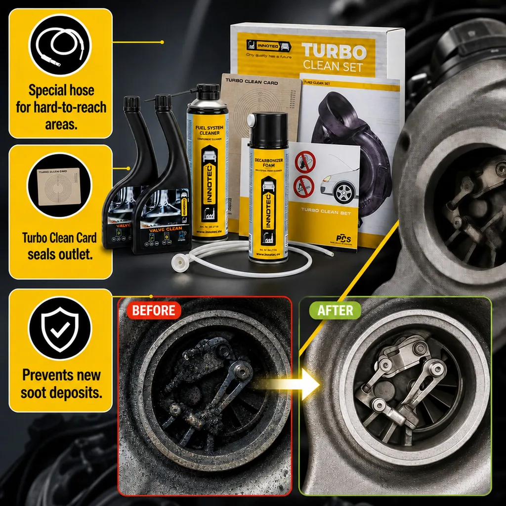 Turbo Cleaner, Turbo Cleaning Kit, Turbo Clean Set for 2 Vehicles