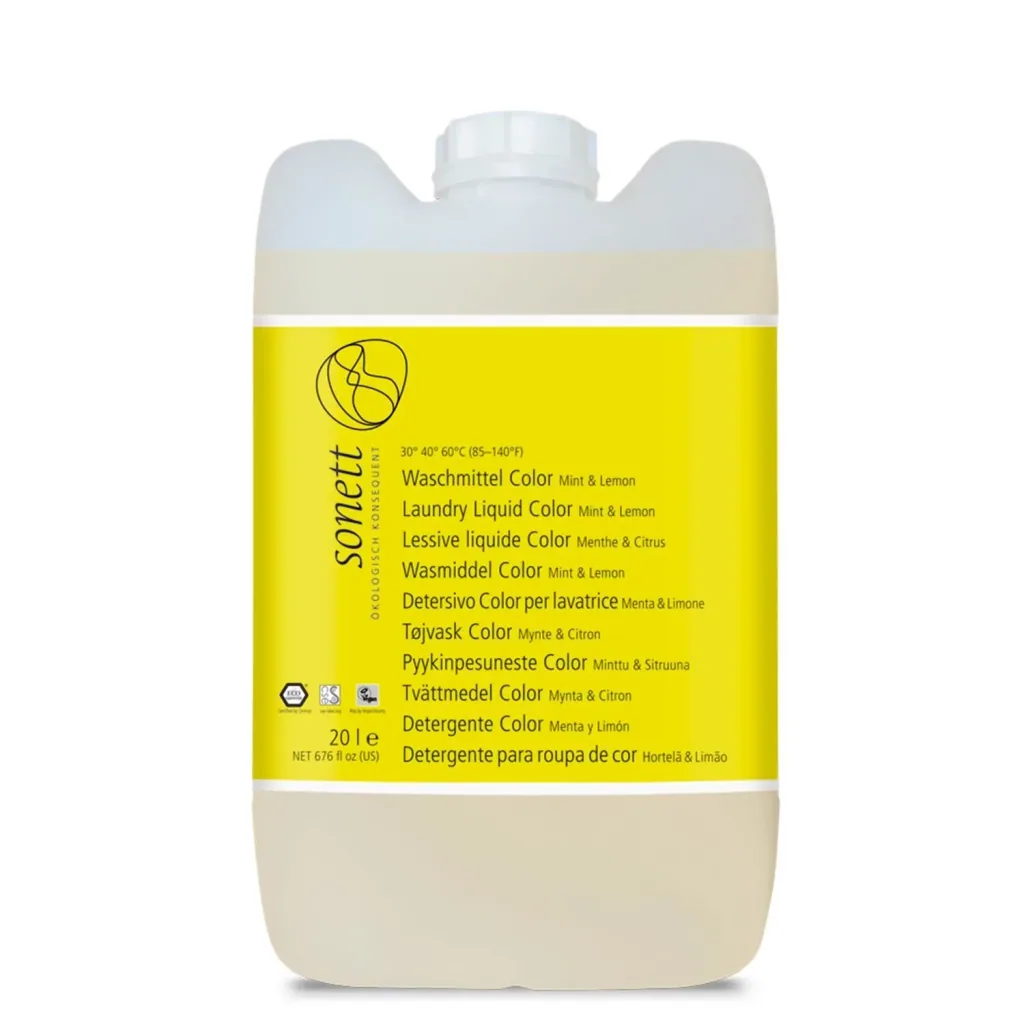 Color Laundry Detergent, liquid color detergent, mint lemon washing liquid