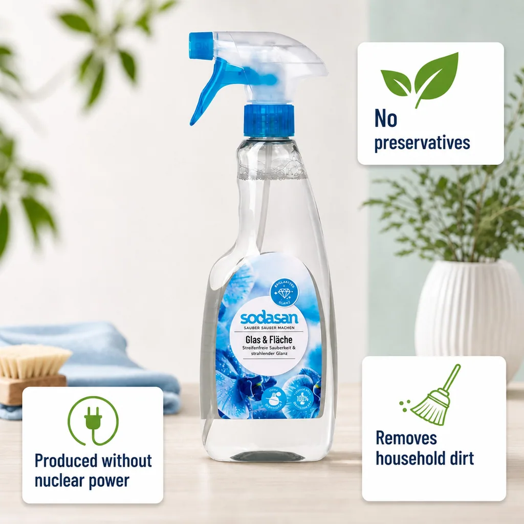 Glass Cleaner, Surface Cleaner, Window Cleaner, 500ml Glass Spray