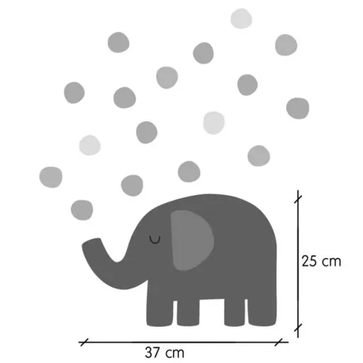 Tresxics Wall Sticker Elefant & Points Mint