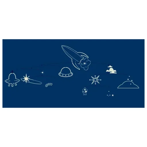 Djeco children mobile animals in space fluorescent
