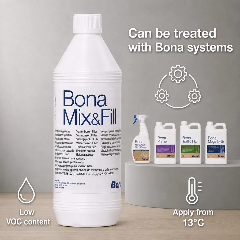 Wood Filler 1 Liter, Water Based, Wood Gap Filler