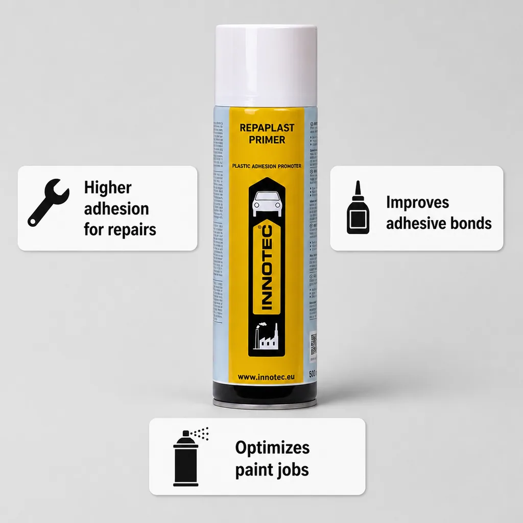Plastic Primer, 500 ml, Spray Primer, Adhesion Promoter, NF Primer