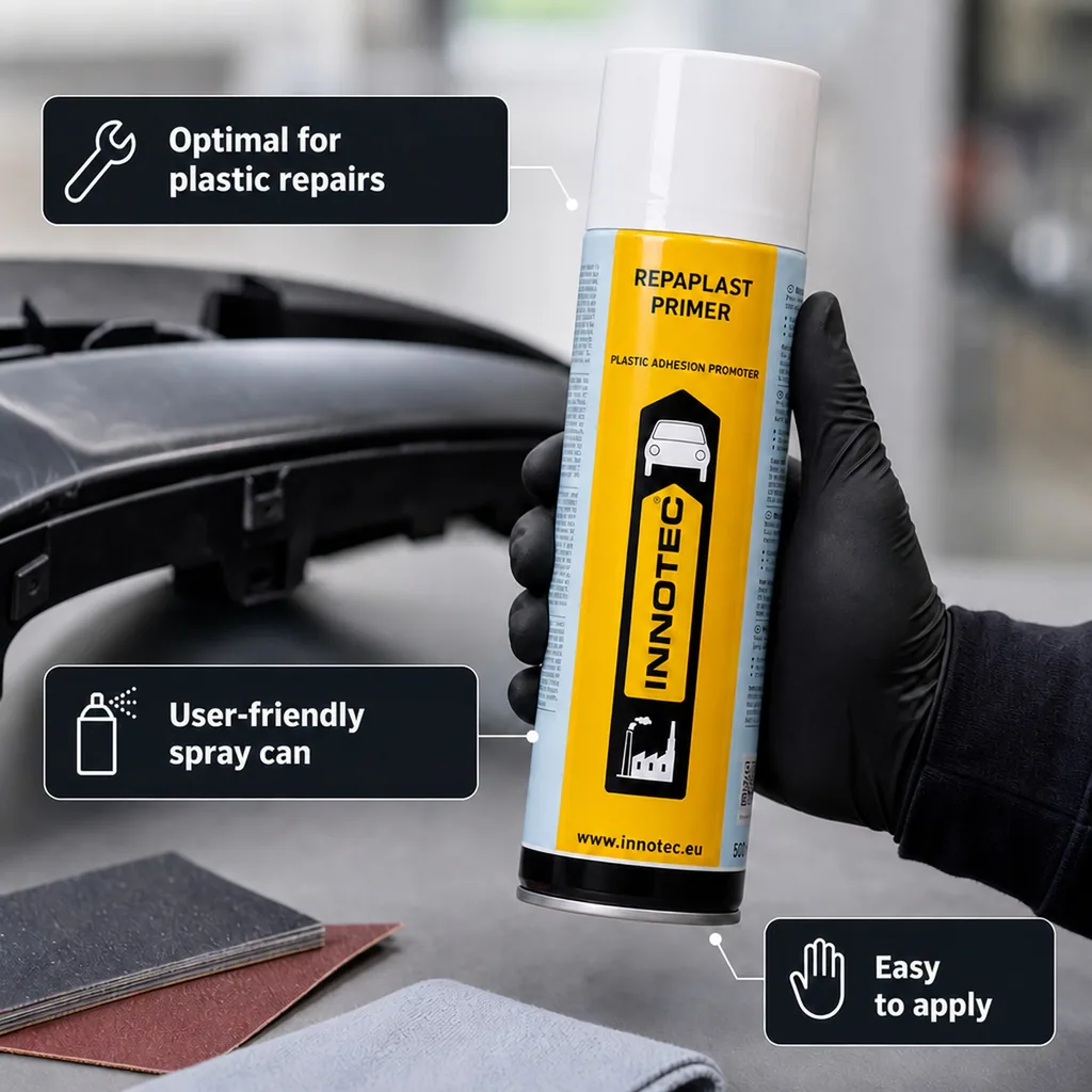 Plastic Primer, 500 ml, Spray Primer, Adhesion Promoter, NF Primer