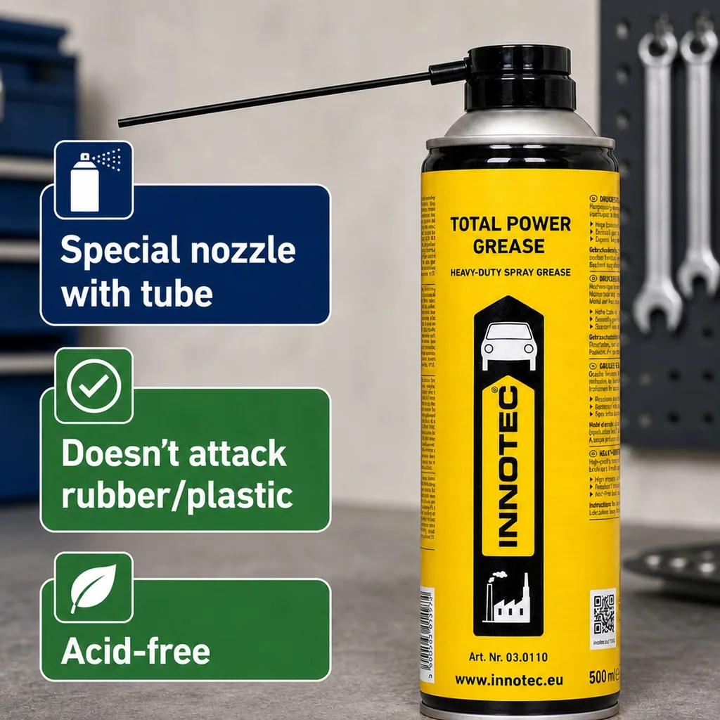 Grease Spray, Power Grease, 500 ml Multipurpose Lubricant