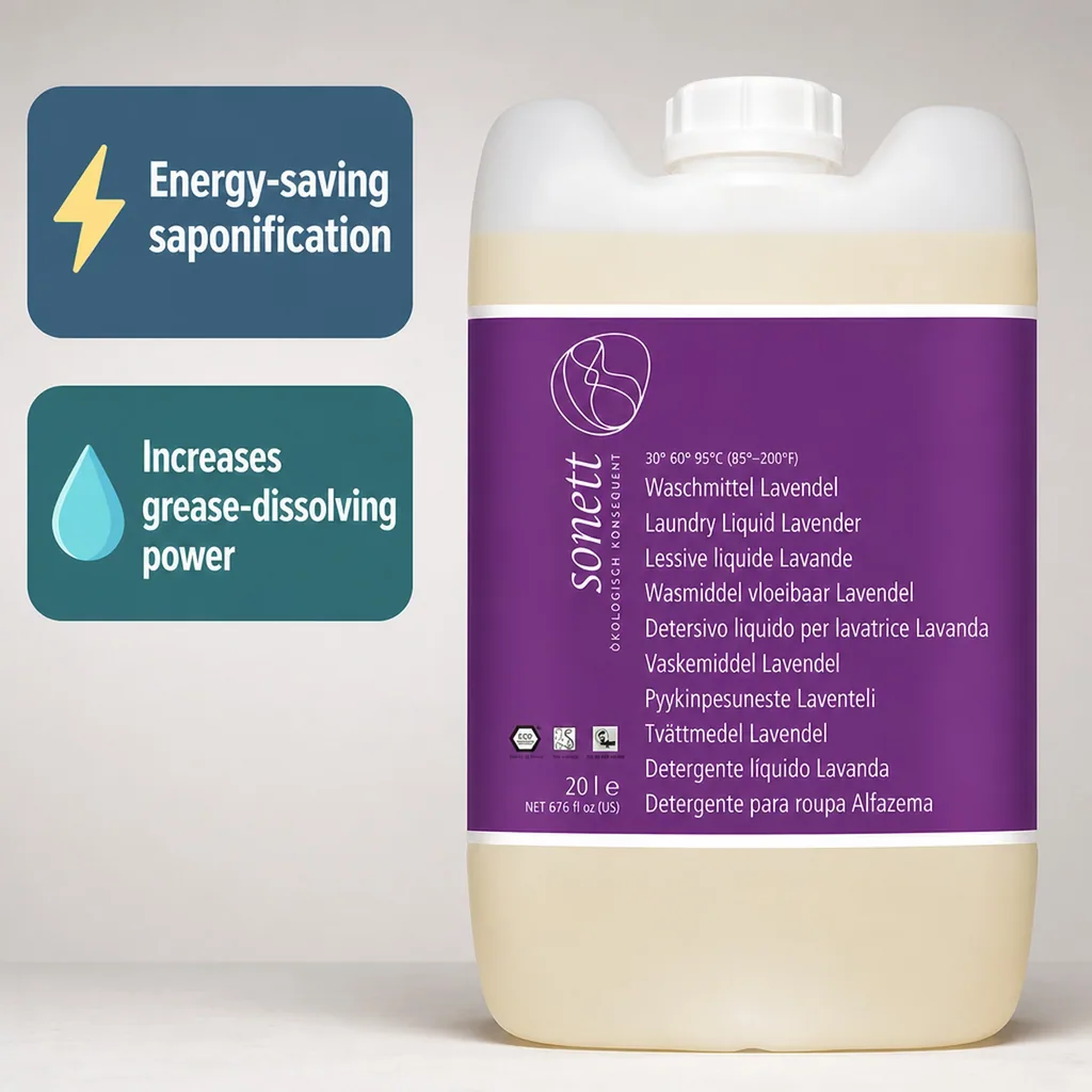 Liquid Laundry Detergent, lavender scent, natural, eco friendly, 20 Liter
