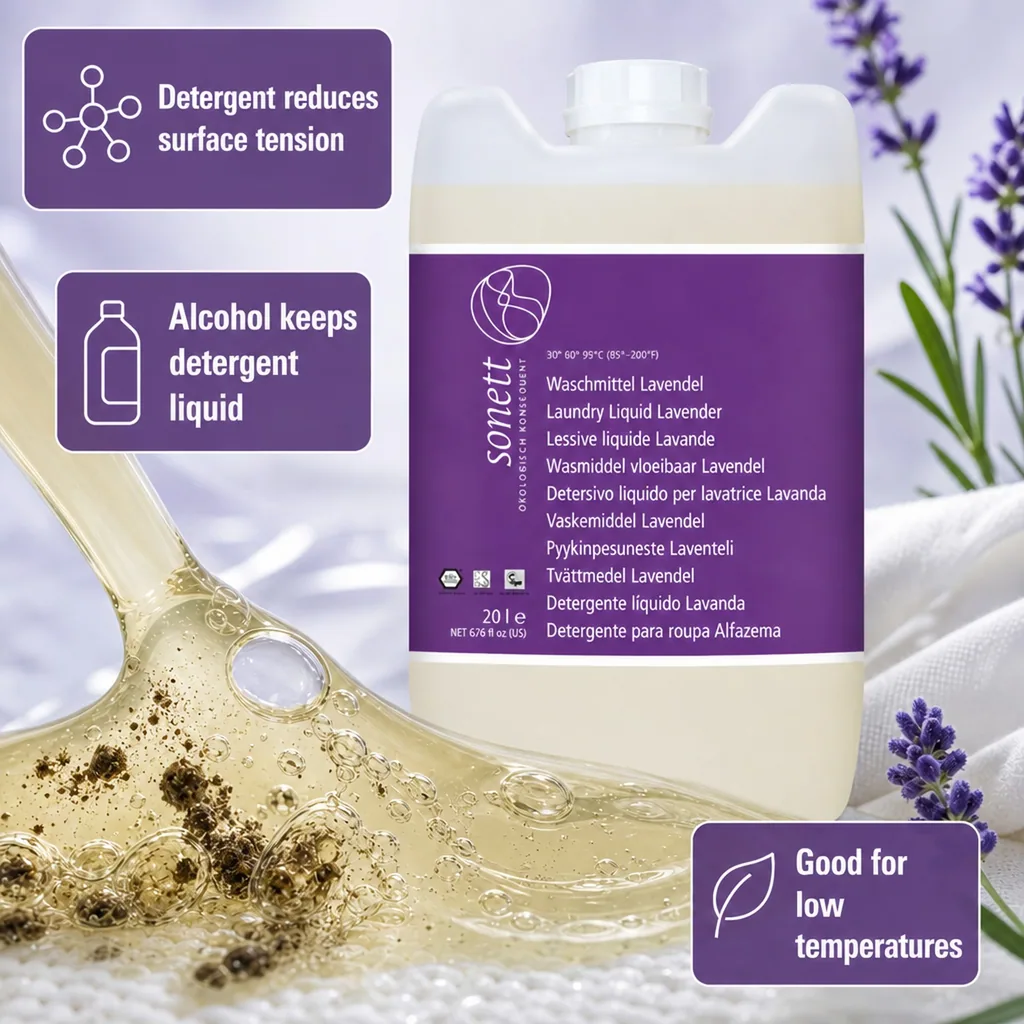 Liquid Laundry Detergent, lavender scent, natural, eco friendly, 20 Liter