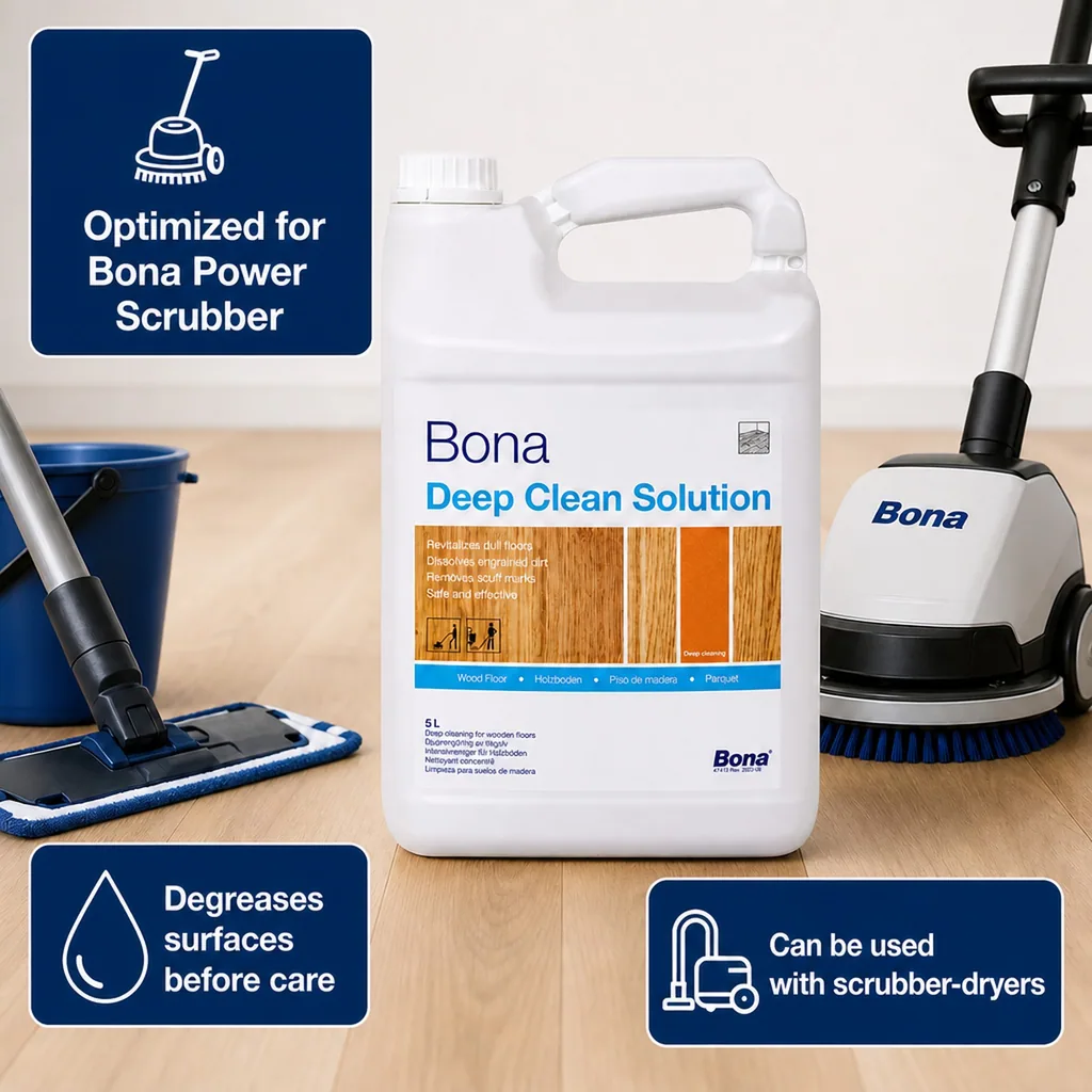 Wood Floor Cleaner, Deep Cleaning Solution 5 Liter, Hardwood Floor Cleaner
