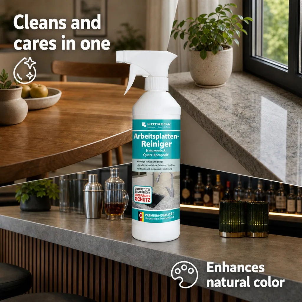 Countertop Cleaner 500 ml, Natural Stone, Quartz, Composite Cleaner Spray