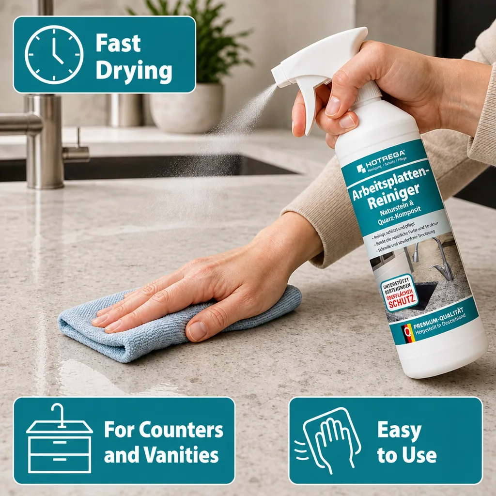 Countertop Cleaner 500 ml, Natural Stone, Quartz, Composite Cleaner Spray