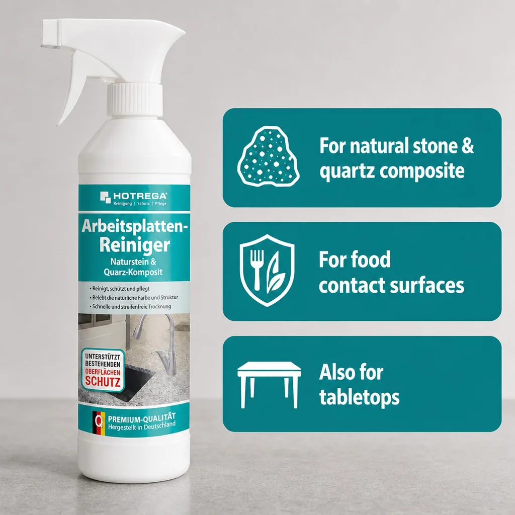 Countertop Cleaner 500 ml, Natural Stone, Quartz, Composite Cleaner Spray