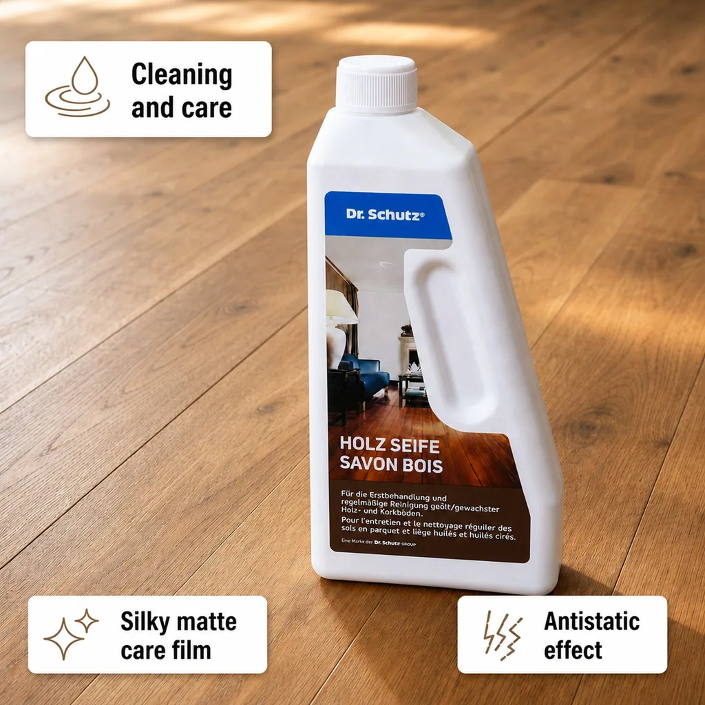 Wood Floor Cleaner, Wood Soap 750ml, for oiled and waxed wood and cork floors