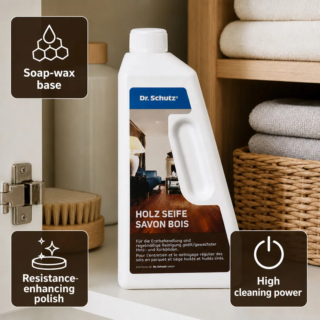 Wood Floor Cleaner, Wood Soap 750ml, for oiled and waxed wood and cork floors