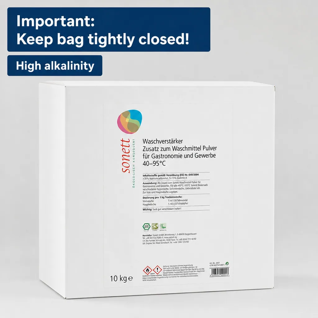 Laundry Booster 10 kg, Laundry Detergent Booster, Laundry Additive, Commercial/Industrial Use