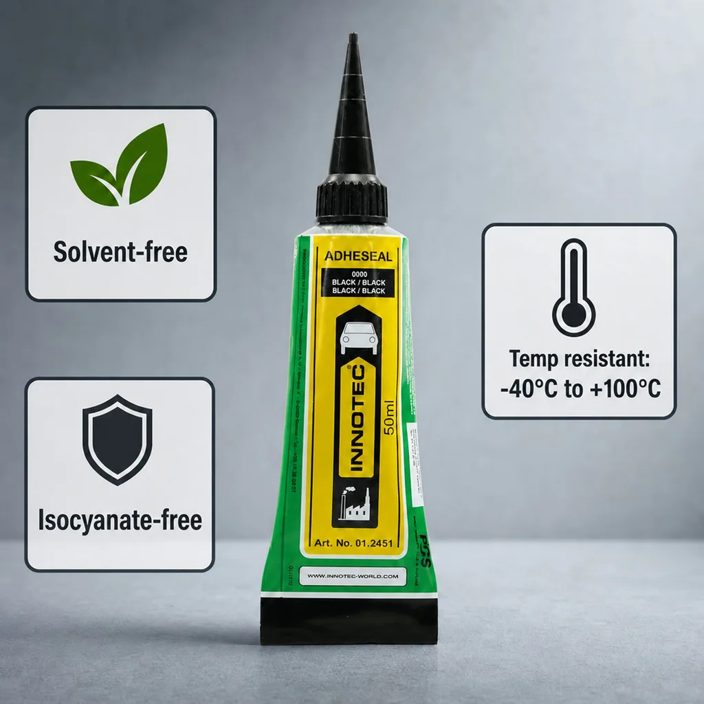 Sealant Adhesive, Express, Black Sealant, 50 ml