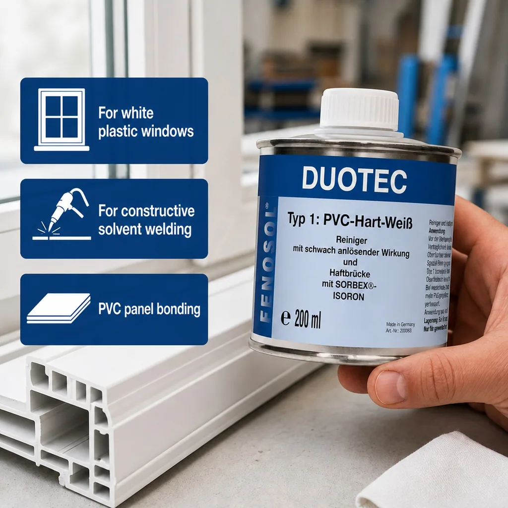 PVC adhesive, PVC glue, white PVC adhesive, 200ml