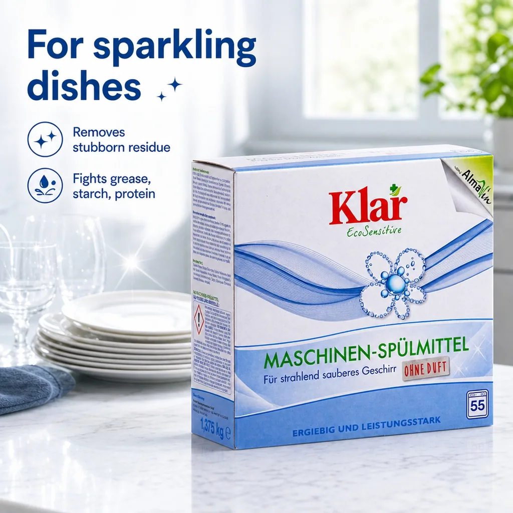 Dishwasher Rinse Aid 1,375 kg, Fragrance-Free, Unscented