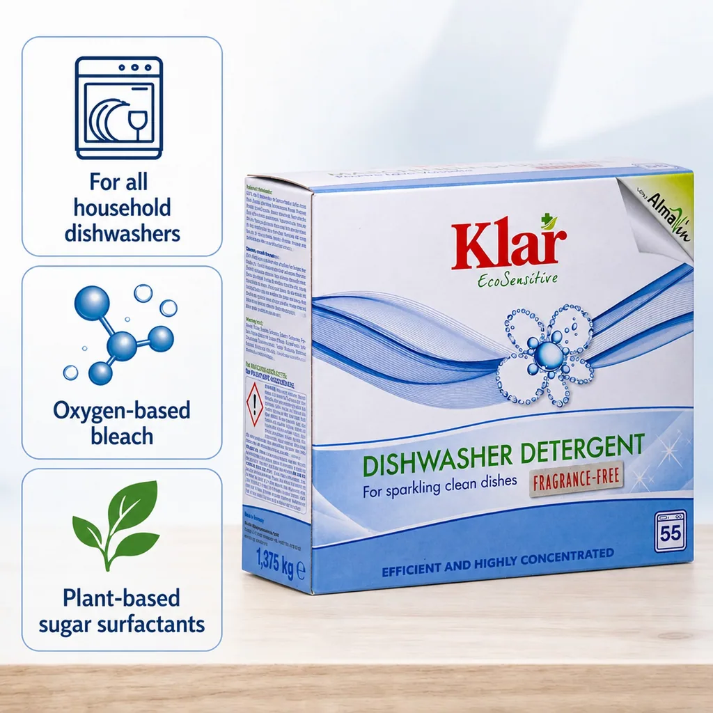 Dishwasher Rinse Aid 1,375 kg, Fragrance-Free, Unscented