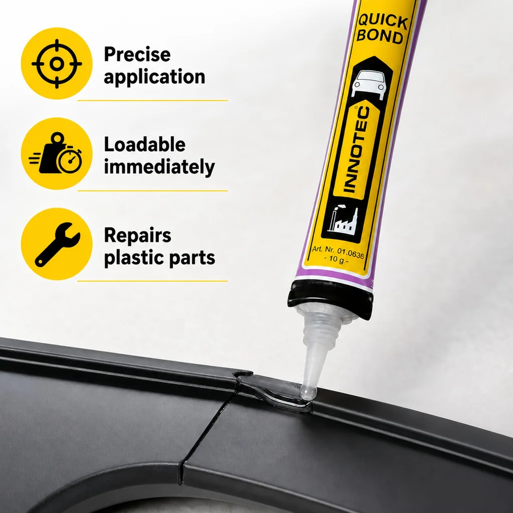Instant Adhesive, Gel Super Glue, 10 g Tube