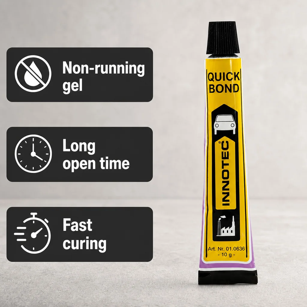 Instant Adhesive, Gel Super Glue, 10 g Tube