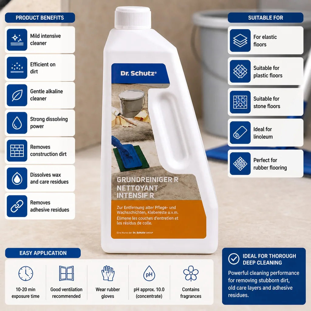 Floor Cleaner, Deep Floor Cleaner, 750ml Floor Cleaning Solution, Intensive Cleaner