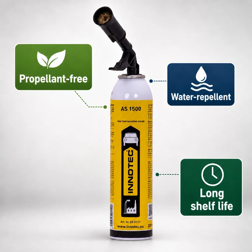 Lubricant Grease, 200 ml Grease with Brush Applicator, Angle Adapter