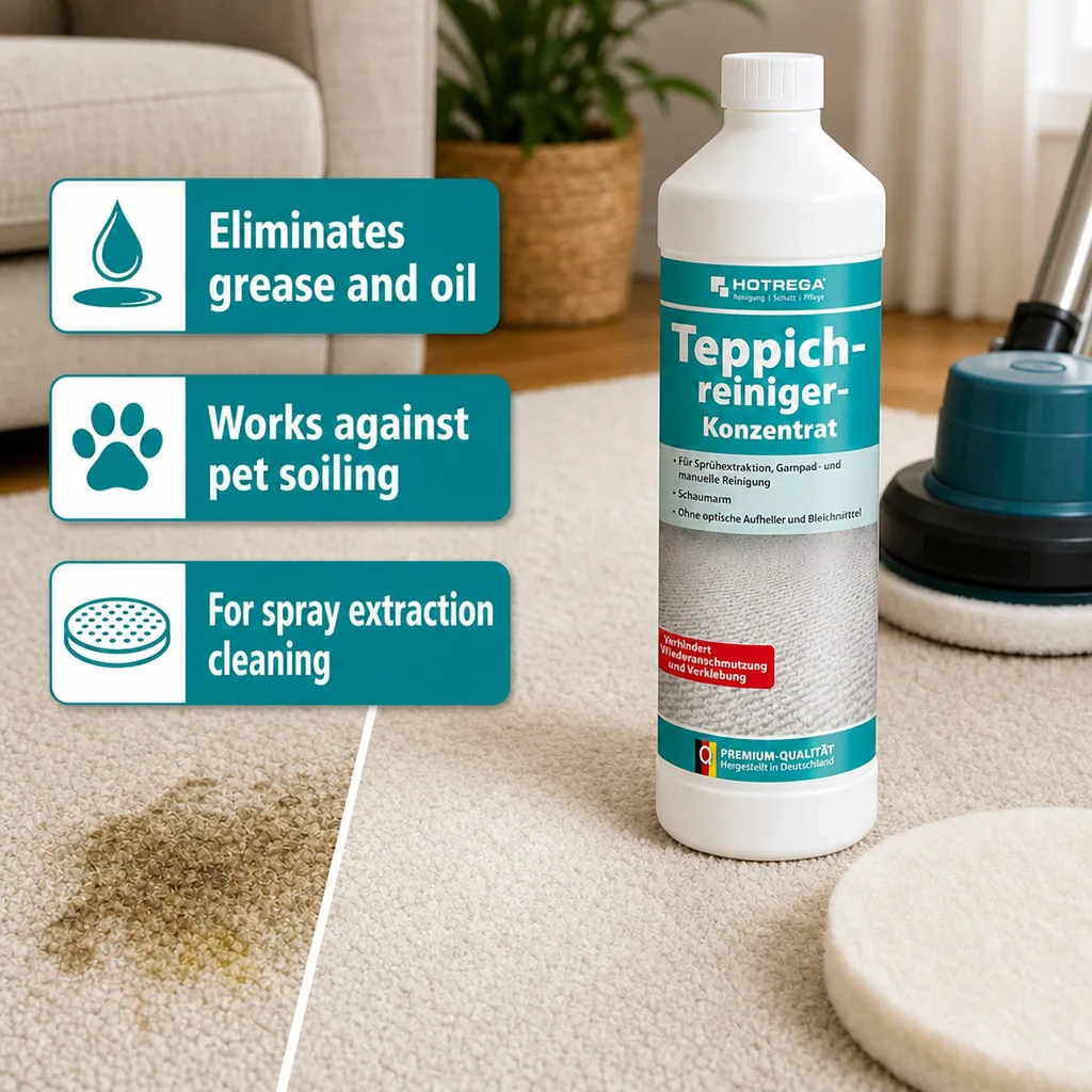 Carpet Cleaner Concentrate 1 Liter, Carpet Cleaner, Rug Cleaner