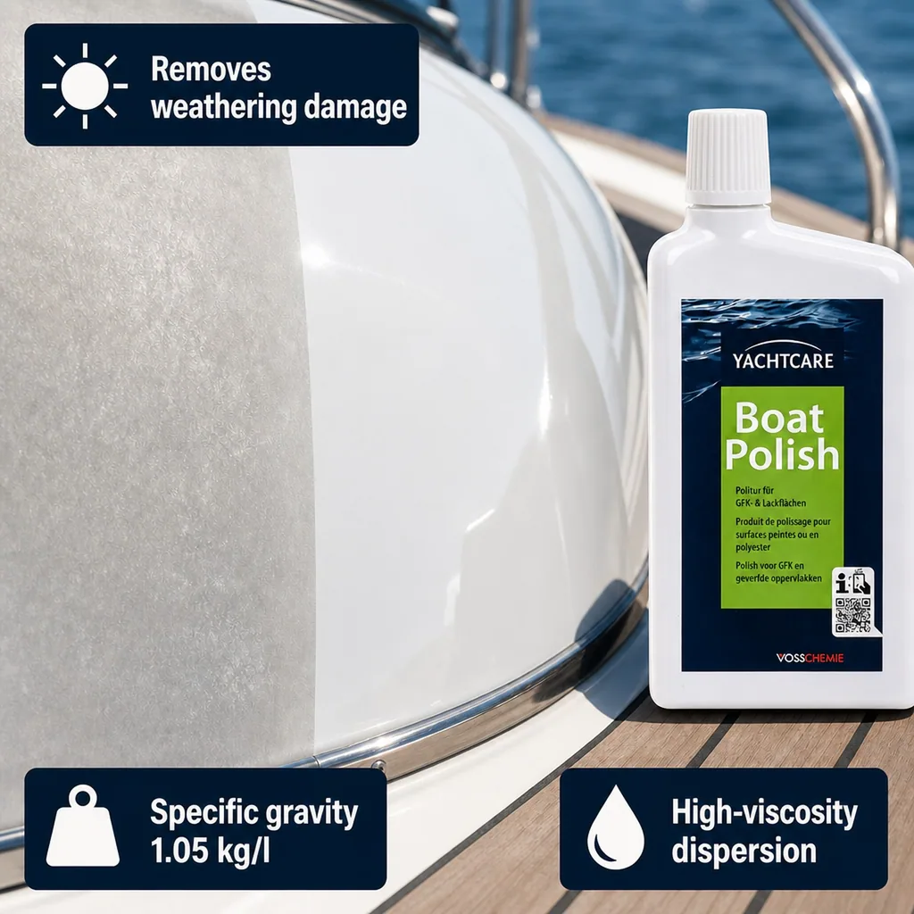 Boat Polish 500ml, Marine Polish, Gelcoat Polish for GfK & Lackflächen